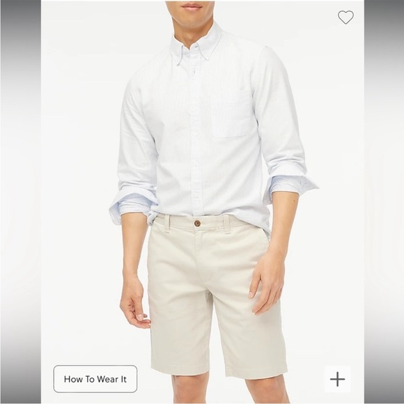 NEW J. Crew Flat Front Stone Men’s 11 inch Inseam Shorts Size 38 - Picture 1 of 7